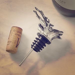 Pewter Deer Pourer & Aerator